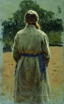 the sergeant from the back lit by the sun 1885 Ilya Repin Oil Paintings